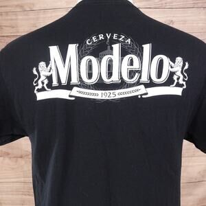 MODELO CERVEZA MEXICO BEER PROMO BLACK TSHIRT SIZE M MEDIUM